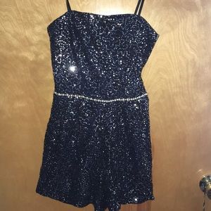 sequined romper